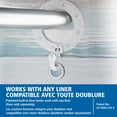 thumbnail image 4 of Mainstays Ombre Sweep Easy Hang Fabric Shower Curtain with Built-in Rings, 70” x 74”, Blue, Taupe, Multicolor, 4 of 9