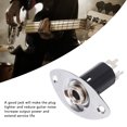 thumbnail image 3 of Electric Guitar Jack Plate, 6.35mm Tight Fit Guitar Jackplate Socket  For Replacement, 3 of 8