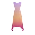 thumbnail image 4 of Ovzne Robes Grande Taille pour Femmes aux Formes Robe de Plage Robes pour Femmes Sans Manches Col Rond à Cordon Décontractée à Volants Robe Trapèze Courte Robe de Vacances Liquidation, 4 of 7