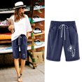 thumbnail image 2 of Birdeem Shorts Imprimés pour Femmes Taille Élastique pour Décontracté avec Poches Décontractées, 2 of 12