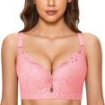 thumbnail image 2 of Kcodviy Womens Underwire Bra Lace Sports Bra Floral Bra Unlined Plus Size Full Coverage Running Sports Bra Brawomens Underwire Bra Lace Floral Bra Unlined Plus Size Full Coverage Bra, 2 of 8