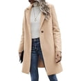 thumbnail image 4 of CEHVOM Manteau Décontracté à Manches Longues pour Femmes, Mode Ample avec Boutons, Liquidation, 4 of 8