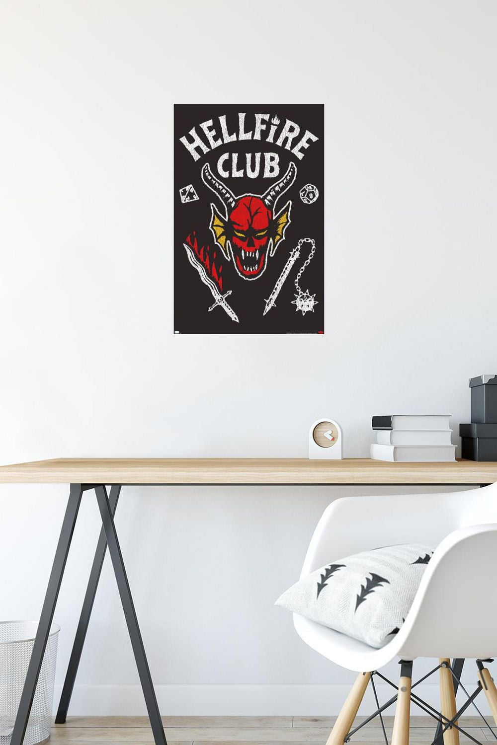 Netflix Stranger Things: Season 4 - Hellfire Club Wall Poster, 14.725" x 22.375" Framed