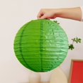 thumbnail image 4 of Paper Lanterns Green Paper Lanterns 30x30cm Traditional Solid Color Lampshade for Spring Courtyard Decoration 1Pcs JASKFLY, 4 of 8
