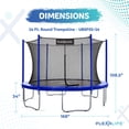 thumbnail image 2 of Plexalife Ensemble de Trampoline Rond de 14 Pi avec Système de Clôture de Sécurité – Trampoline de Cour Arrière - Trampoline Extérieur pour Enfants - Adultes, 2 of 5