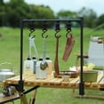 thumbnail image 2 of Accessoires pour Gril d'Extérieur Portable en Alliage d'Aluminium, Support Suspendu de Table avec Crochets et Tablette, Plateforme 12,6 Po, 2 of 6
