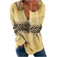 thumbnail image 2 of 2023 Chandail de Mode pour Femmes Rabais de 50 % Liquidation Hauts pour Femmes Automne Manches Longues Chandail Ample Chemise Chic Décontractée Chandails à Rayures à Col Rond pour Dames, 2 of 5