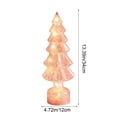 thumbnail image 3 of Lksixu Crystal Christmas Tree, Christmas Decorations 13.4" Pre-lit Tabletop Christmas Tree Figurine with LED Lights, Battery Operated Glowing Xmas Tree Night Lamp Table Centerpiece for Holiday Party, 3 of 7