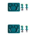thumbnail image 1 of mmirethe Easy To Clean Baby Silicone Tableware Set Made With Silicone And Stainless Steel For Encourages dark green 2 2Set, 1 of 6