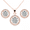 Rose Gold, variant on Cate & Chloe Ariel 18k White Gold Plated Halo Jewelry Set with Simulated Diamonds Gift for Women