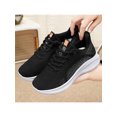 thumbnail image 3 of Innerwin Chaussures Athlétiques pour Femmes Tige Tissée Fly Chaussure de Course Sport Espadrilles Légères Entraînement Entraînement Physique Gym Noir 7, 3 of 6
