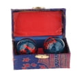 thumbnail image 4 of bedienty 2 Pieces Massage Balls with Storage Balls Box Baoding for Middle Aged People Fu Word Blue Fu Word Blue Diameter 42mm, 4 of 5