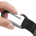 thumbnail image 2 of Corde Métallique Boucle ABS Sécurité Noir Étudiants Randonnée Polyvalent Rétractable en Plein Air King Ring avec Mousqueton Étudiants Grimper Outils de Camping, 2 of 7