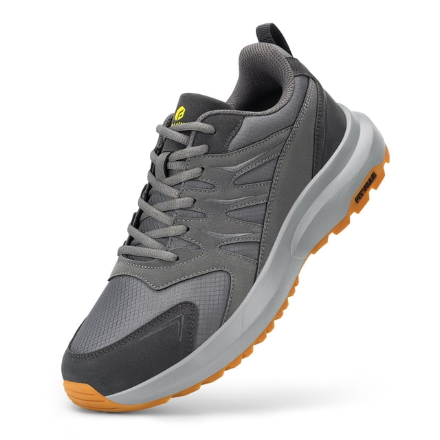 FitVille Chaussures de Randonnée Extra Larges pour Hommes avec Soutien de la Voûte Plantaire, Confort, Chaussures d'Extérieur pour Hommes