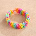 thumbnail image 4 of Rainbow Rubber Band Set Creative DIY Loom Rubber Band Bracelet Making Kit, 4 of 7