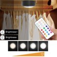 thumbnail image 4 of Amdohai 6PCS Puck Lights with Remote Control Under Cabinet Lights LED Color Changing Closet Light Battery Operated Under Counter Lights Stick-On Light, 4 of 8
