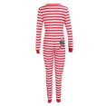 thumbnail image 3 of Pyjama de Noël pour Femmes à Manches Longues Rayé Ajusté pour la Maison Vêtements de Nuit de Noël, 3 of 9