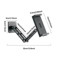 thumbnail image 2 of Wall Mount 360°Rotating Aluminum Tablet Holder with Extendable Arm and Foldable Stand for All 47 to 13 Inch Tablets and Phones Ready for Living Room Bedroom and Doorway Display, 2 of 7