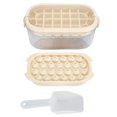thumbnail image 2 of Ice Cube Tray Lid 2 Layer Ice Trays Freezer Ice Scoop Make 28 Square Cubes 26 Round Cubes, 2 of 7