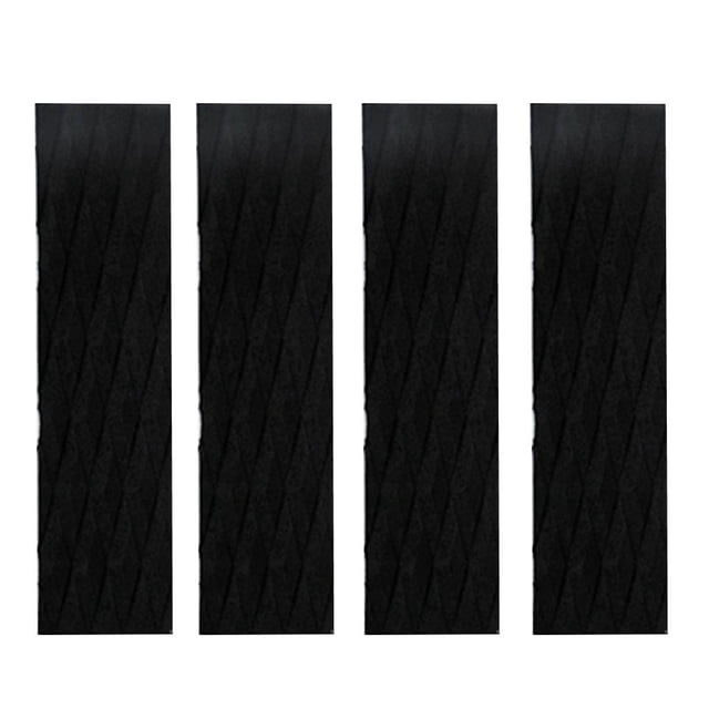 S SERENABLE 4 Pcs Coussinets Adhésifs de Traction pour Planche de Surf Paddle de Surf Shortboard Funboard Tapis Noir
