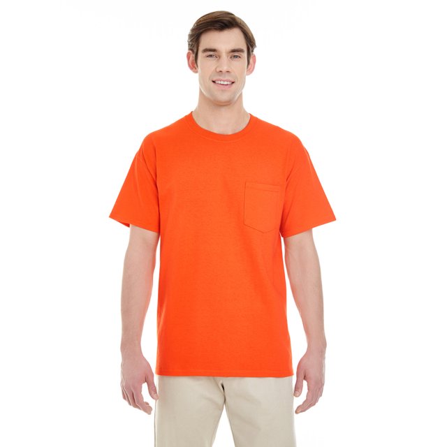 Adult Heavy Cotton 5.3 Oz. Pocket T-Shirt