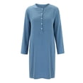 thumbnail image 4 of 2025 Robe d'Été Décontractée pour Femmes à Col Rond Longueur Genou avec Boutons Robe Décontractée Femmes Commodes Robe Ample Boho Robe Portefeuille pour Femmes pour l'Été, 4 of 8