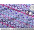 thumbnail image 3 of Soimoi Crepe Silk Fabric Aztec Geometric Printed Craft Fabric by The Yard 42 Inch Wide, 3 of 3