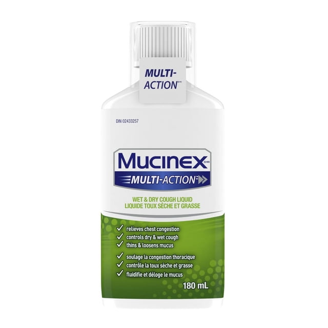 MUCINEX® MULTI-ACTION™ Wet & Dry Cough, Liquid