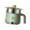 Gris Vert, variante sur Siruishop Fondue Chinoise Électrique avec Cuiseur Vapeur pour Ramen 300W/600W Poêle Électrique 1.8L Mini Fondue Chinoise Portable pour Riz Frit, Soupe, Steak Gris Vert