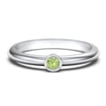 thumbnail image 1 of Bague Classique à Pierre de Naissance Sertie Clos - Péridot (Août), 1 of 4