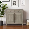 thumbnail image 2 of Connaught Armoire de Rangement d'Entrée Traditionnelle en Bois de 40 Pouces de Large, Gris Vieilli, 2 of 8