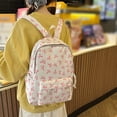 thumbnail image 3 of Bow Backpack Cute Preppy Daypack for Teen Girls College Travel Bookbag Stylish Large Capacity Rucksack, 3 of 6