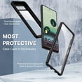 thumbnail image 2 of GHSDFBB Google Pixel 6a Étui, Étui Antichoc avec Protecteur d'Écran Intégré, Robuste Durable Protection Intégrale Robuste Pare-Chocs 360° Étui de Téléphone Cellulaire Transparent pour Google Pixel 6a 5G-Noir, 2 of 7
