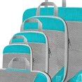 thumbnail image 5 of jifeng 1Set Compression Packing Cubes Luggage Organizer Travel Keeping Organized Sky Sky Blue 6Pcs, 5 of 5