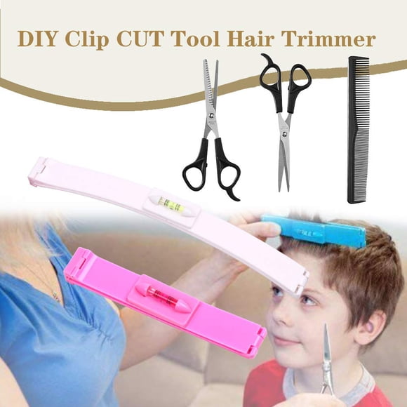 2 Pcs Hair Cutting Tools, Professional Home Hair Cutting Tool DIY Home Trimmer Styling Kits for Layers Bangs Bobs Trim Split Ends