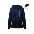 thumbnail image 2 of Faithtur Veste de Pluie Pliable pour Femmes Coupe-Vent à Capuche, 2 of 6