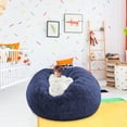 thumbnail image 1 of Feltree Large Velvet Sofa Cover Only (No Insert) - Stretchable Fluffy Bean Bag Shell Chair Decor for Bedroom/Office, 75x150cm Polyester, 1 of 7