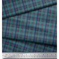 thumbnail image 3 of Soimoi Georgette Viscose Fabric Plaid Check Print Sewing Fabric Yard 42 Inch Wide, 3 of 3