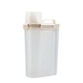 thumbnail image 1 of Airtight Rice Storage Container with Pour Spout - Cereal & Flour Dispenser for Pantry Organization - Locking Lid & Measurement Scale - Kitchen Grain Canister, 3L (1Pcs) Beige, 1 of 9