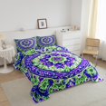 thumbnail image 3 of Erosebridal Hippie Mandala Down Comforter, Boho Flower Down Comforter, 3pcs, Reversible, 3 of 6