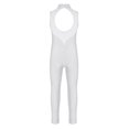 thumbnail image 2 of Jizyo Kids Girls Dance Unitard Sleeveless Full Body Jumpsuit Rhinestone Rompers One Piece Ballet Dance Leotard White 12, 2 of 6