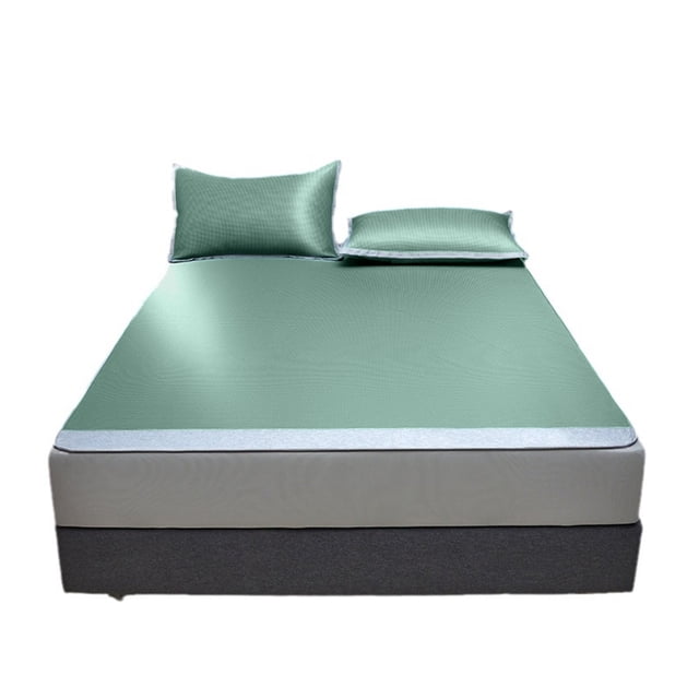 Meitianfacai Class A Ice Silk Cool Mat For Naked Sleeping In Summer Conditioning Mat Machine Washable Folding Mattress Cover Soft Mat