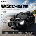 thumbnail image 2 of VOLTZ TOYS Licensed Mercedes-Benz AMG GTR 12V Kids Ride On Car - Electric Sports Car with Remote Control, LED Lights & Music - Black, 2 of 8