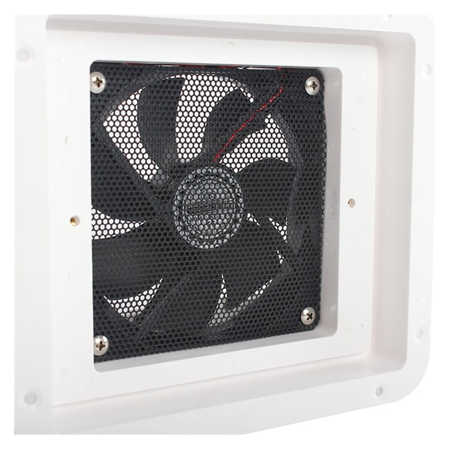 12V 4W Fridge Vent with Fan for RV Trailer Caravan Side Air Strong Wind Exhaust