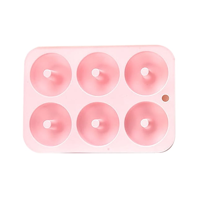 Vaidha Moule à Beignes Antiadhésif pour Lave-Vaisselle, Outils de Décoration en silicone Rose Vif. le Moule Présente Quatre Moules à Beignes avec une surface Lisse et Antiadhésive, Conçu pour une Cuisson et un Nettoyage Faciles. Compact et flexible pour le Rangement, Convient aux Fours Standards. Souvent Utilisé pour des Projets de Pâtisserie Créatifs comme des mini bagels Ou des desserts Décoratifs.