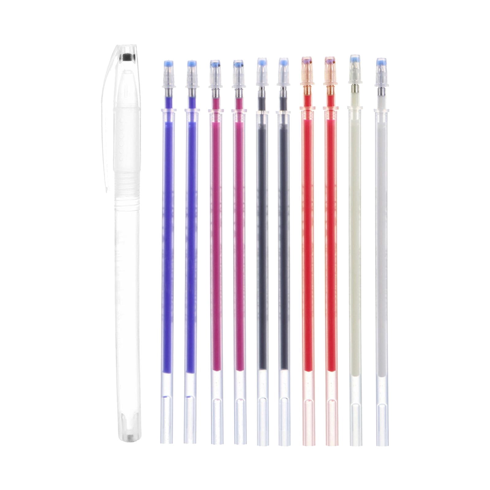 Abbracc 10x Heat Erasable Pen Refills Fabric Marking Pen Refills Crafts for Quilting Multi Color