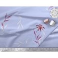 thumbnail image 2 of Soimoi Velvet Fabric Leaves & Wild Flower Print Sewing Fabric Yard 58 Inch Wide, 2 of 3
