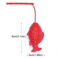 thumbnail image 2 of VogueV 01 Infuseurs à Thé en Silicone Forme de Poisson Créatif Infuseur à Thé à Feuilles Mobiles avec Long Manche Lanière Réutilisable Diffuseur d'Intervalles de Thé Filtre à Tasse de Thé pour Accessoires de Brassage de Théière Bleu, 2 of 7