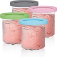 thumbnail image 1 of HAOAN Ice Cream Pints Containers  4 Packs Cream Containers with Lids Replacements for Ninja Creami Pints  Compatible with NC301 NC300 NC299AMZ Series Ice Cream Maker, 1 of 9