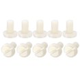 thumbnail image 1 of Unique Bargains Nylon Machine Screws, M6x10mm Slotted Pan Head Fasteners Bolts, White 50Pack, 1 of 4